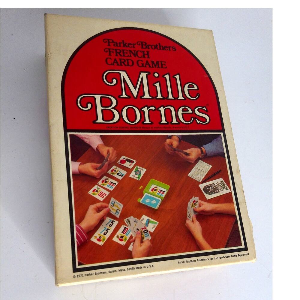 Vintage Parker Brothers Mille Bornes 1971 The French Card Game New